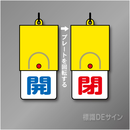 回転式　開閉札 857-31