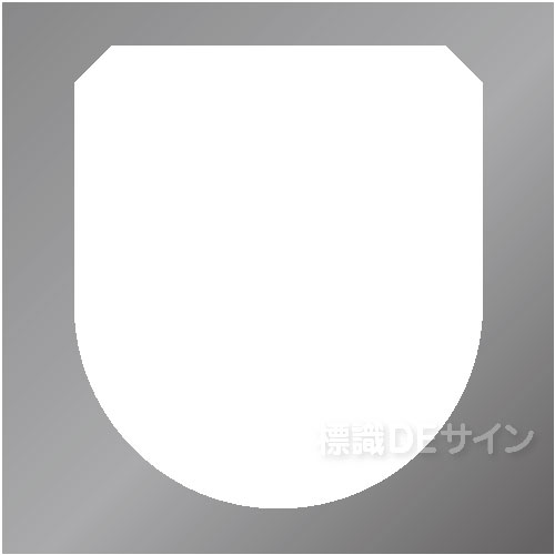 ワッペン181　「白無地」　75×60㎜