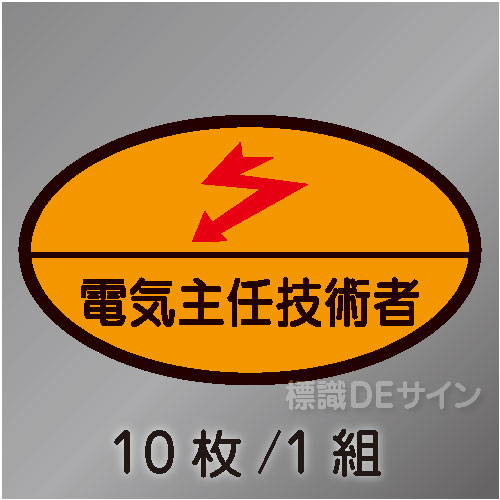 ヘルステ28　「電気主任技術者」　10枚/1組　35×60㎜(楕円)
