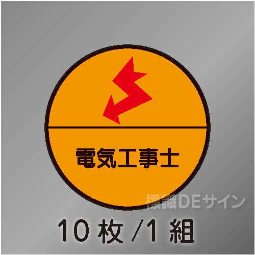 ヘルステ29丸  「電気工事士」　10枚/1組　35φ㎜