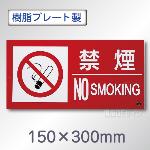 SE30SY　硬質樹脂製標識　「禁煙　NO　SMOKIG」