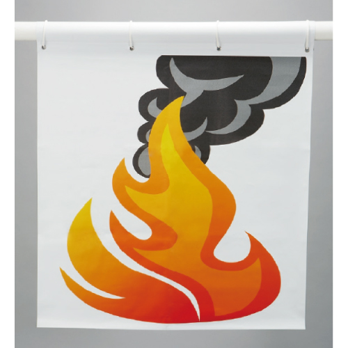 消火訓練用標的幕　(炎)