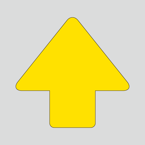 JIS配管識別方向表示ステッカー　切抜き矢印タイプ 　A117　特大サイズ