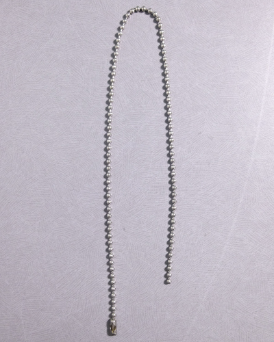 玉鎖(ボールチェーン)　　　ニッケルメッキ製　　　　　400㎜