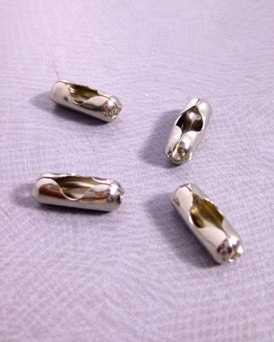 玉鎖(ボールチェーン)用コネクター　　ニッケルメッキ製