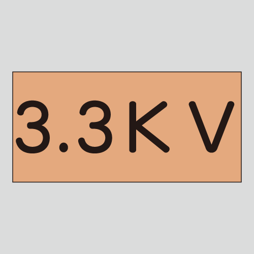 JIS配管識別明示ステッカー　電気用8　大サイズ