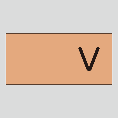 JIS配管識別明示ステッカー　電気用6　小サイズ