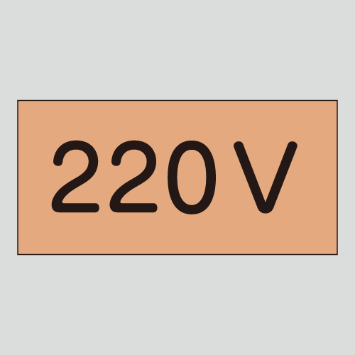 JIS配管識別明示ステッカー　電気用5　小サイズ