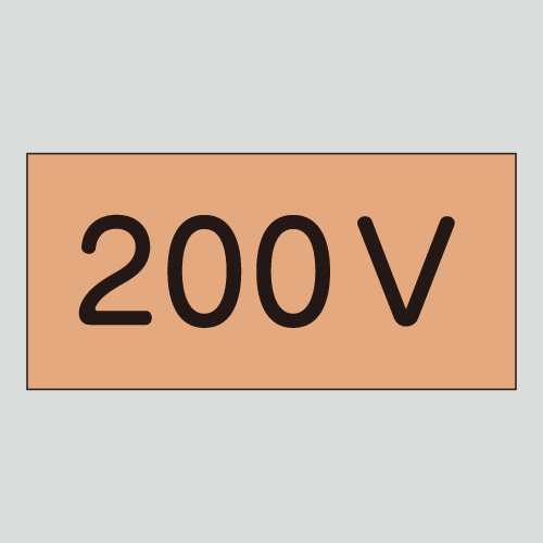 JIS配管識別明示ステッカー　電気用3　小サイズ