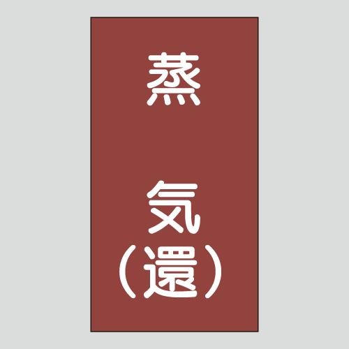 JIS配管識別明示ステッカー　蒸気用106　　特大