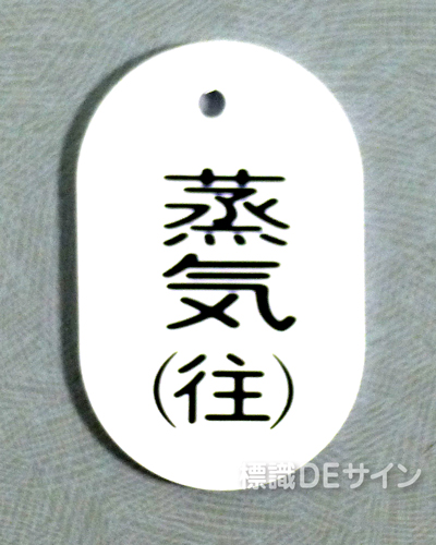 VT44大　硬質樹脂製　「蒸気(往)」　　70×47㎜　トラック型　　大サイズ