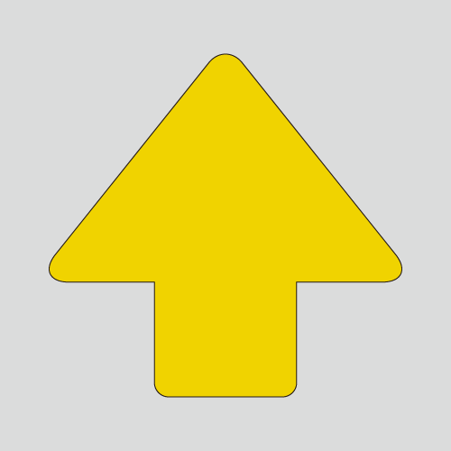 JIS配管識別方向表示ステッカー　切抜き矢印タイプ 　A104　小サイズ