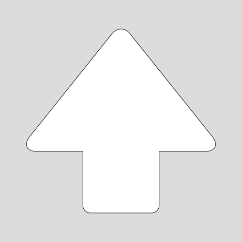 JIS配管識別方向表示ステッカー　切抜き矢印タイプ 　A103　大サイズ