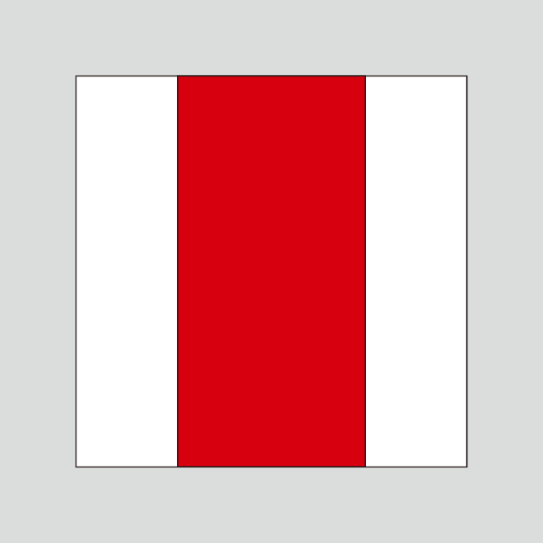 JIS配管識別明示ステッカー　消火表示　　　　　　小サイズ　50×50㎜